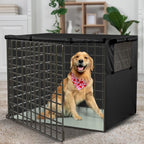 Utopia Home windproof dog kennel cover with bottom secure toggles close up