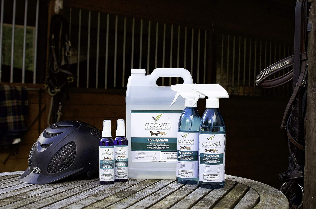 Ecovet horse fly spray repellent non toxic livestock pest control solution