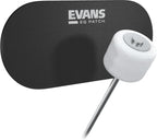 Evans single pedal bass drum patch showcasing the authentic USA manufactured design and shape.