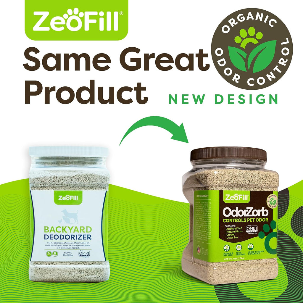 Zeofill granules applied on artificial grass surface
