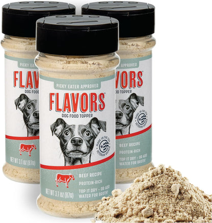 BEAUMONT BASICS Flavors Food Topper for Dogs - All 4 Recipes Gift Pack - Natural, Grain Free - Perfect Seasoning, Gravy, and Kibble Sprinkle for Picky Dog- 3.1oz Bottles - Image 15