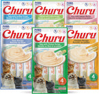 Inaba Churu treat used as a food topper on cat food