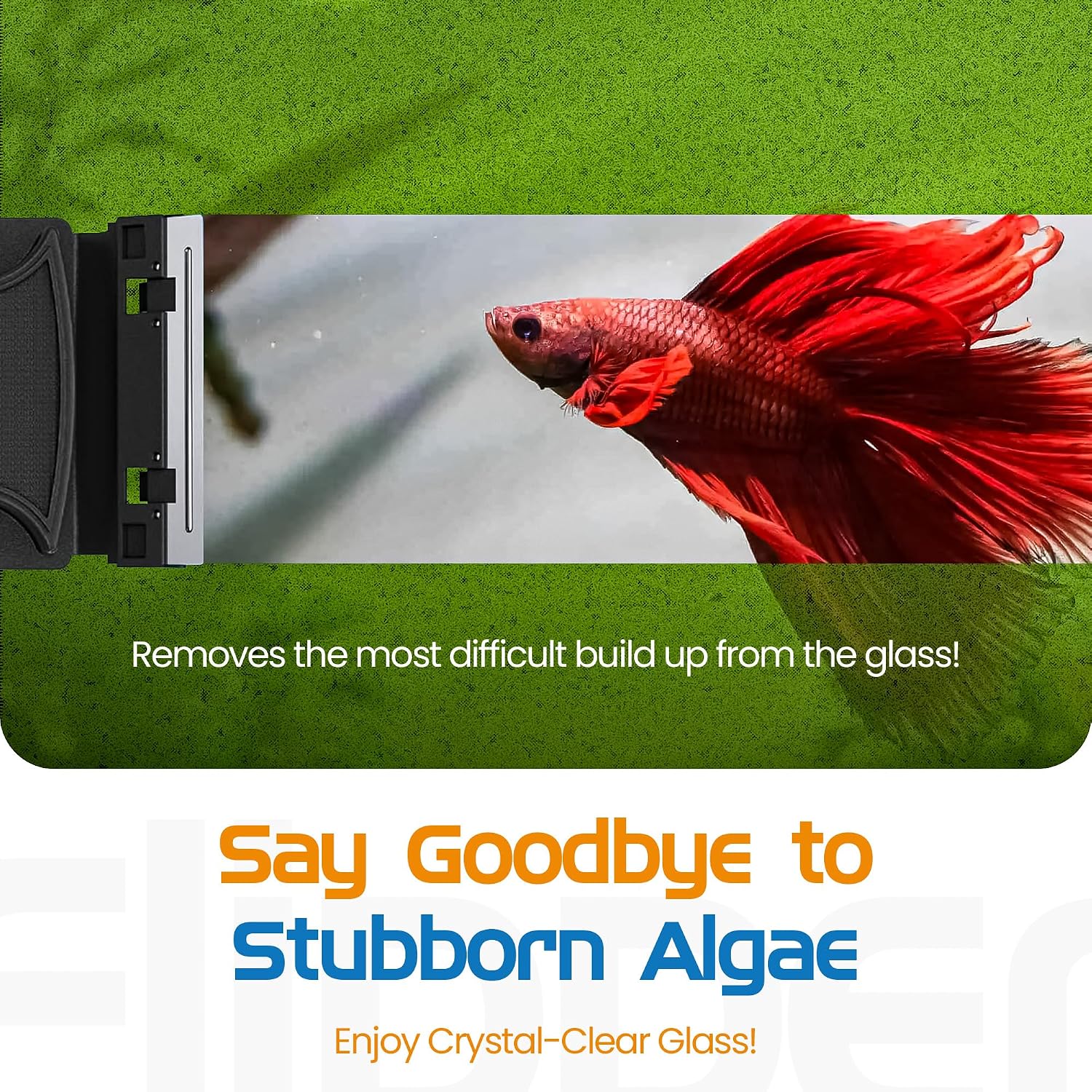 Authentic USA imported aquarium cleaner accessories packaging view.