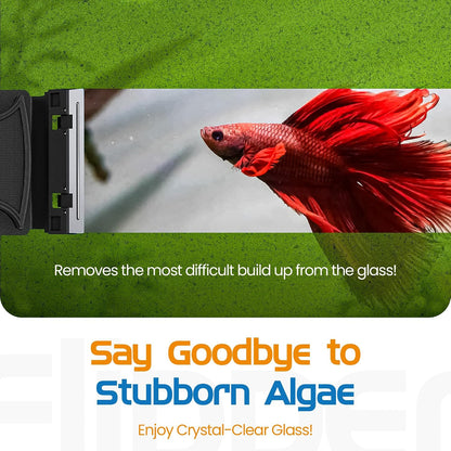 Authentic USA imported aquarium cleaner accessories packaging view.
