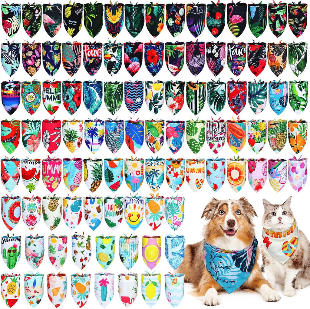 Huhumy 30 Pcs Adopt Me Dog Bandanas Bulk Pet Bibs Colorful Triangle Scarf Pet Adopt Me Bandanas for Medium Large Dogs Birthday Adoption Grooming Costume Decor - Image 10