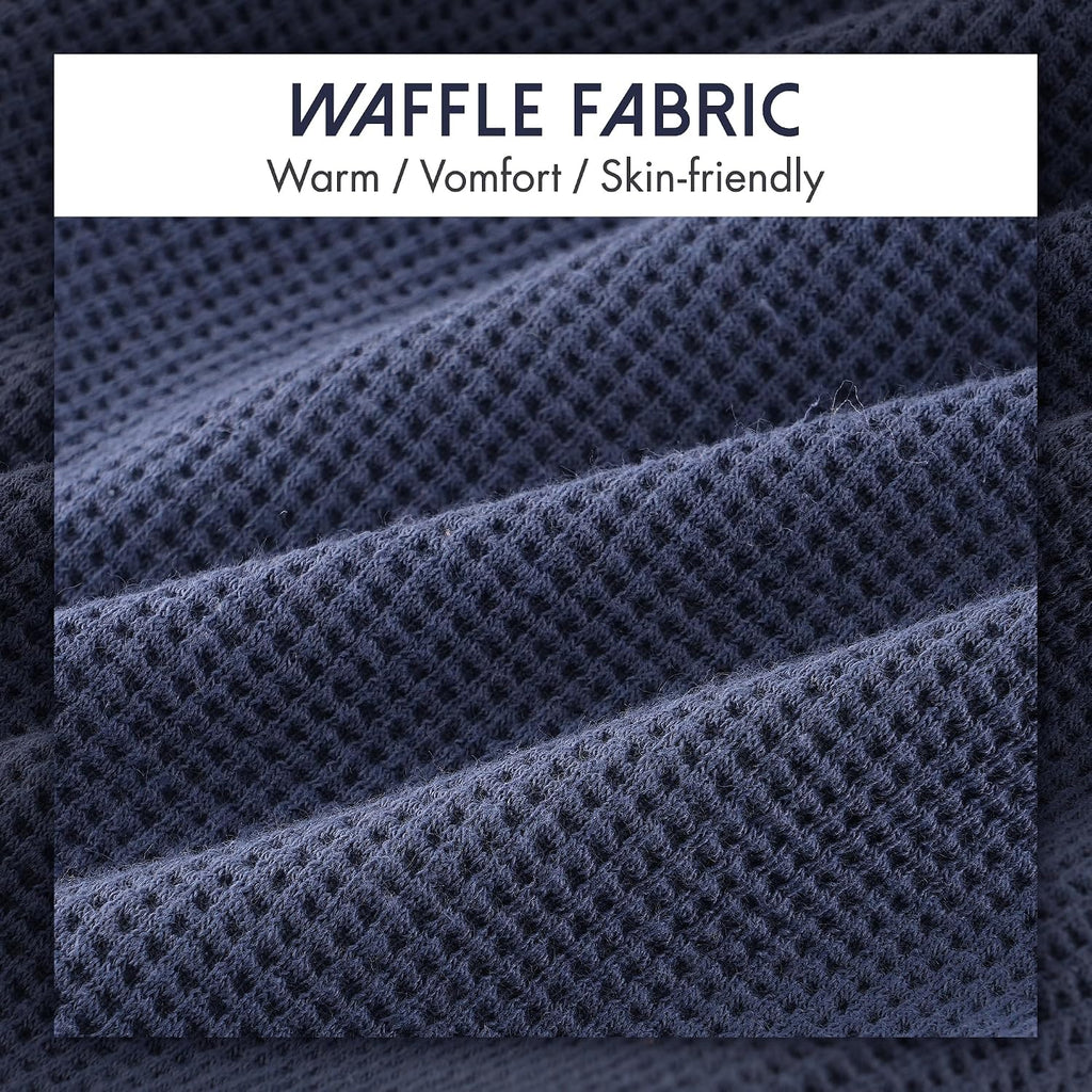 Close up of soft waffle knit texture on pet apparel