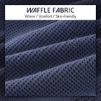 Close up of soft waffle knit texture on pet apparel