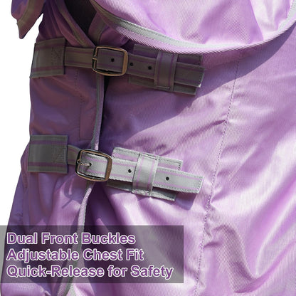 Full set of Leaforest horse fly sheet with detachable neck piece