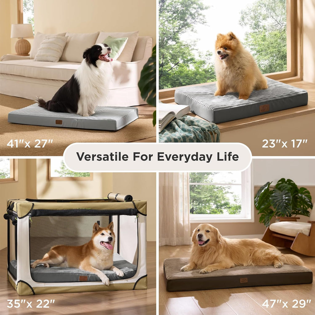 Non-slip bottom surface of the Bedsure pet crate mat