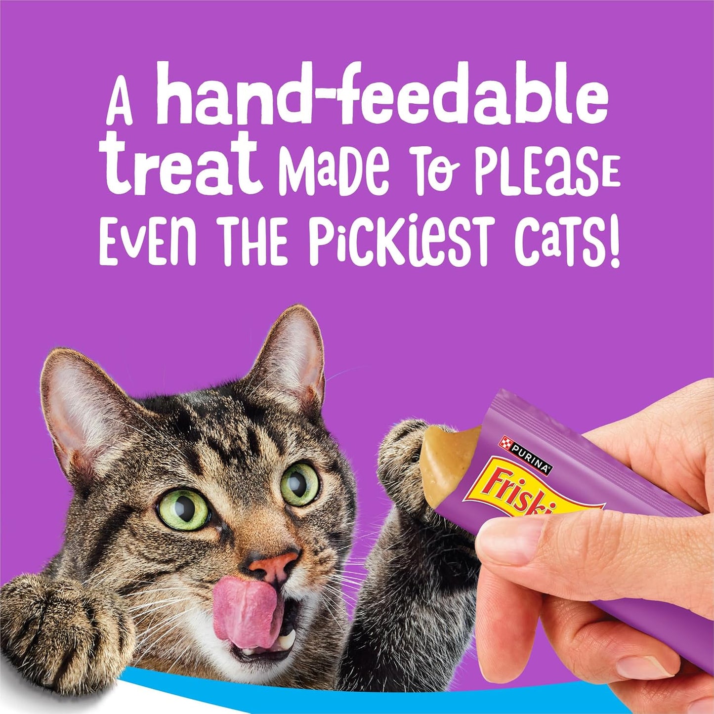 Friskies Lil' Lickables tuna treats individual tube size reference