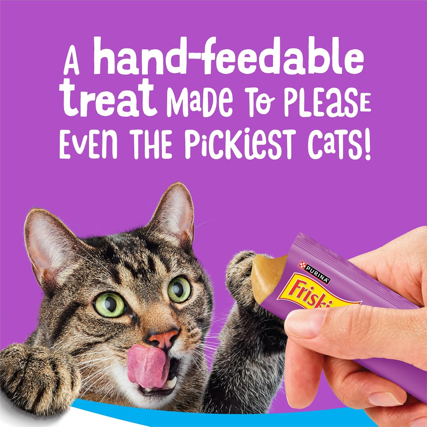 Friskies Lil' Lickables tuna treats individual tube size reference