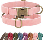 Didog Soft PU Leather Dog Collar, Stylish Quick Released Dog Collars for Small Dogs, Easy Clean Adjustable Pet Collar for Daily Walking, Light Brown, S Fit 10-15" Neck - Image 14