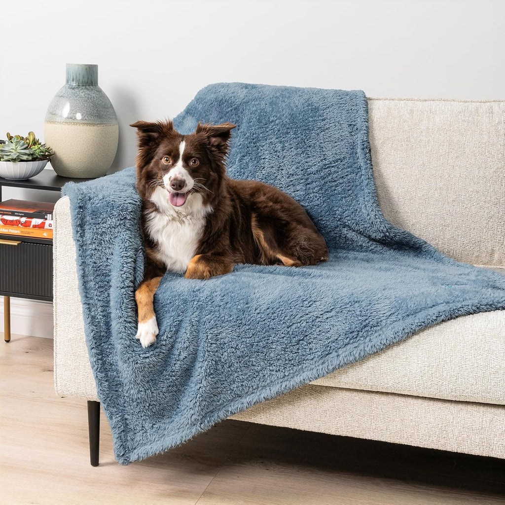 PetAmi Fluffy Waterproof Dog Blanket for Couch and Bed, Reversible Sherpa Pet Throw, Pee Proof Furniture Protector Sofa Cover, Washable Cat Blanket for Small Medium Dogs and Cats (Pink Blush, 24x32) - Image 13