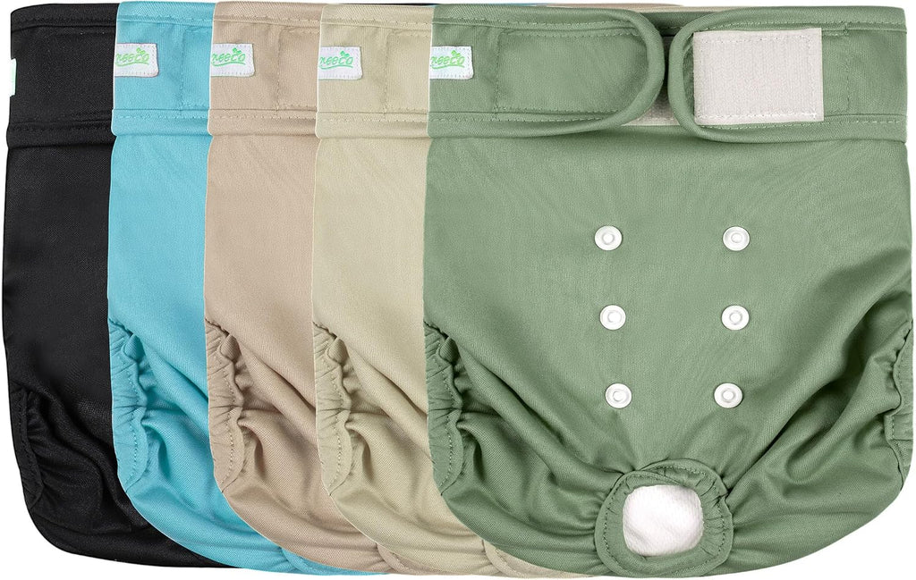 Wegreeco cotton blend breathable female dog diapers size medium measurement guide