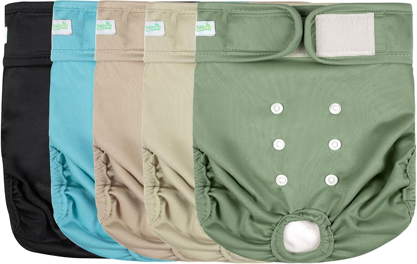 Wegreeco cotton blend breathable female dog diapers size medium measurement guide