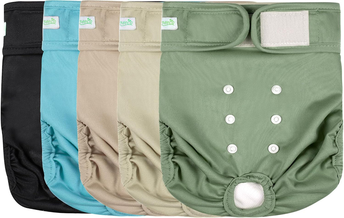 Wegreeco cotton blend breathable female dog diapers size medium measurement guide