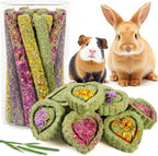 Sofier 32Pcs Timothy Hay Sticks 320g for Rabbit, Guinea Pig, Hamster - Natural Handmade Treats and Chews for Teeth - Chinchilla, Rat, Gerbil Toys - Image 9