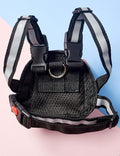 Icicecream pet saddle bag side profile highlighting the compact zippered storage pocket.