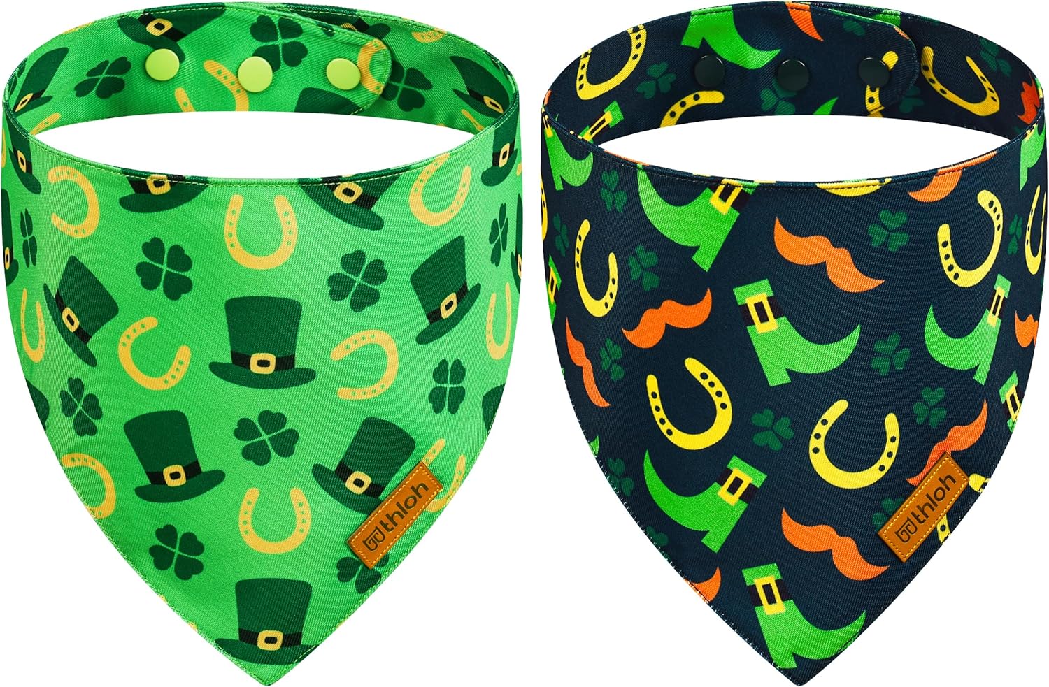 4th of July Dog Bandanas with Snap Button, 2 Pack American Flag Pet Scarf for Boy & Girl, Premium Durable Fabric, Adjustable Fit, Patriotic Bandana for Medium and Large Dogs (Large) - Image 13