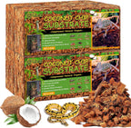 Safe chemical free coconut chip bedding for amphibians and lizards.