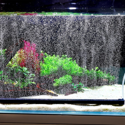 Hygger nano mist fish tank bubbler connected to airline tubing close up view
