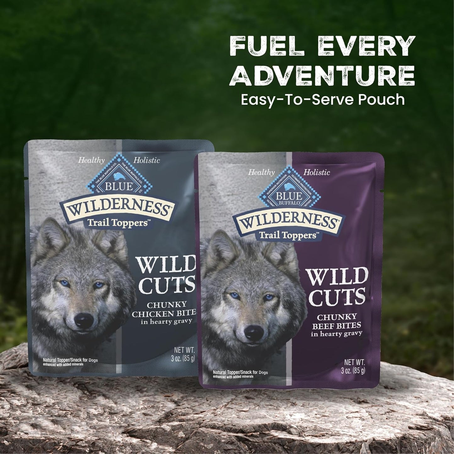 Blue Buffalo Wilderness dog food pouches 12 count pack