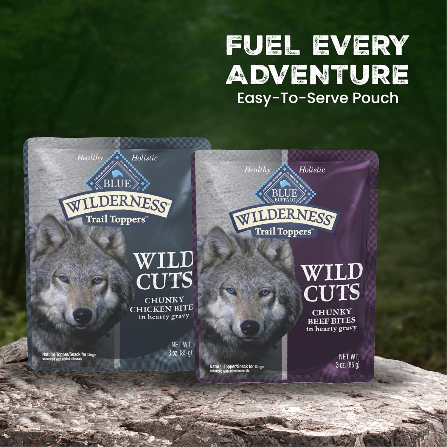 Blue Buffalo Wilderness dog food pouches 12 count pack