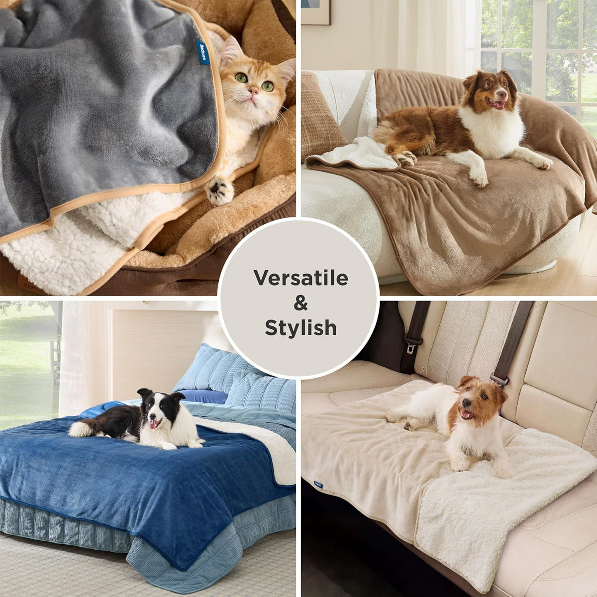 Bedsure Waterproof Dog Blankets for Small Dogs Soft Cat Blanket Warm,25X35 - Image 5