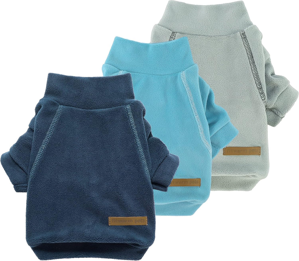 Fitwarm 3 Pack Classic Fleece Sweatshirt for Small Dogs and Cats, Pullover Jumper in Pink, Rose and Baby Pink - Image 11