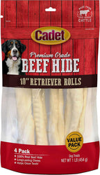 Cadet Premium Grade Beef Hide for Dogs, Long-Lasting Rawhide Knotted Bones Single-Ingredient Dog Chews, 13" - 14", 1 Count - Image 9
