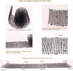Cat Scat Mat roll with included U-shaped ground stakes