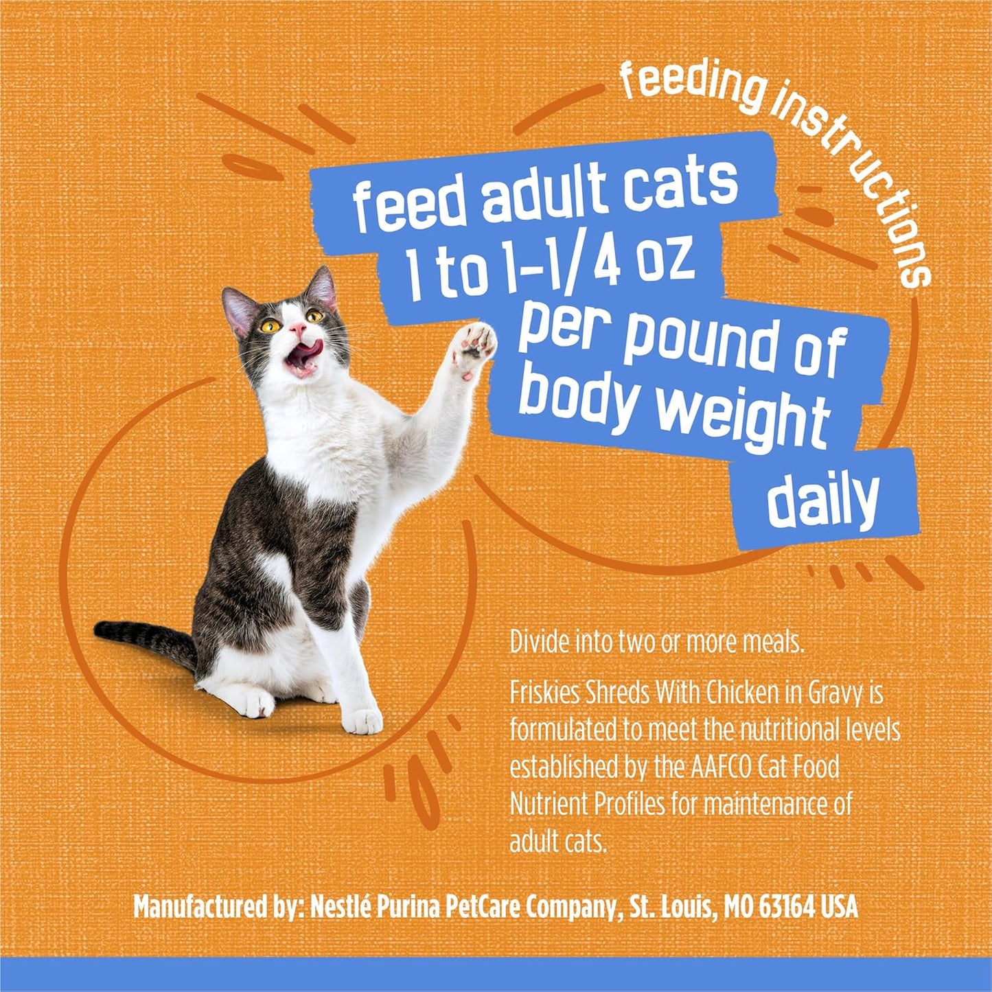 Imported Purina Friskies Shreds Chicken Wet Cat Food Cans