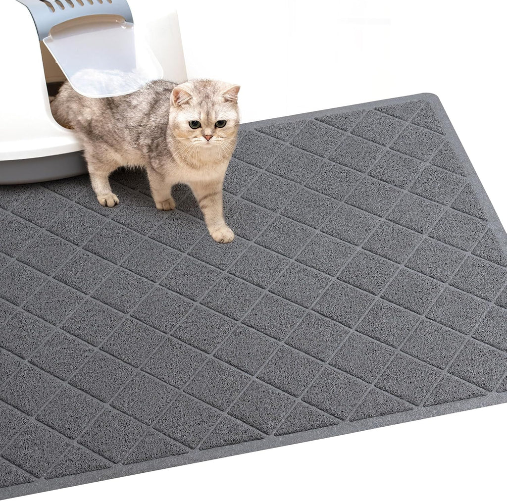 BOOMIBOO Cat Litter Mat Litter Box MatLitter Trapping Mat Premium Durable PVC Pad, 23 x 14 Inches, Easy to CleanNon-SlipUrine Waterproof - Image 10