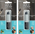 RED by Kiss Quick Cover Root Touch Up Stick, Water-Resistant Temporary Gray Hair Concealer with Brush for Roots and Beard, Long-Lasting Coverage, Easy Application (2 Pack, Black) - Image 1