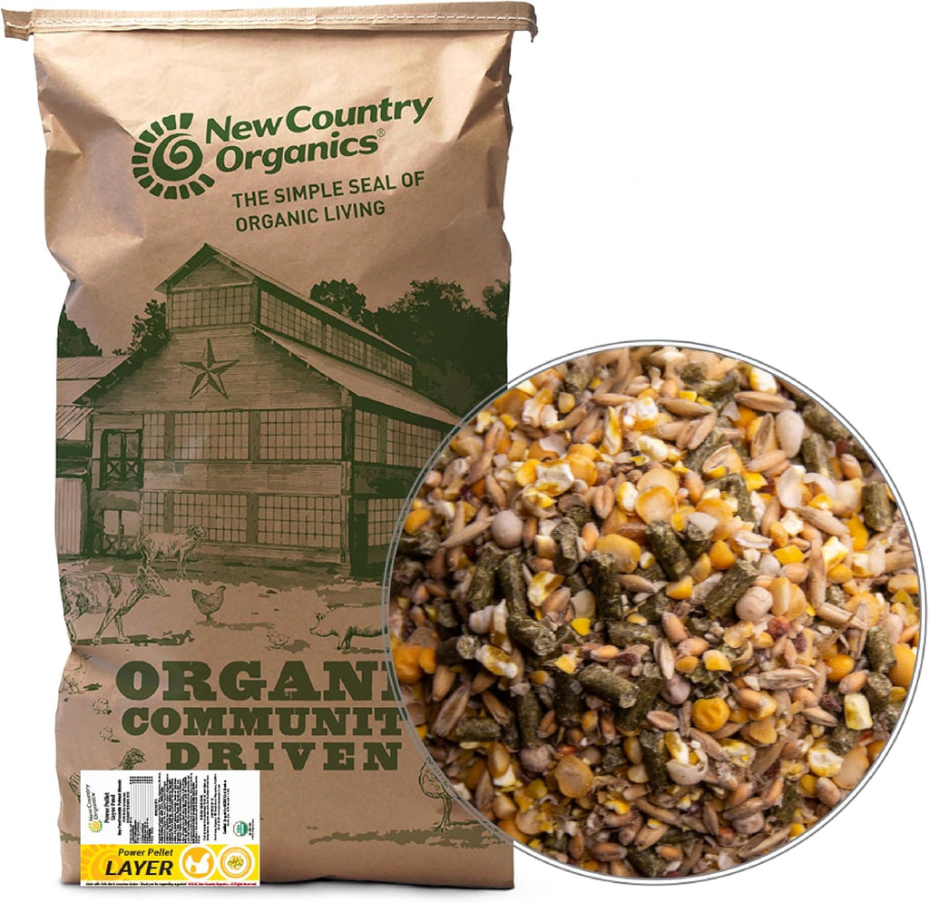 New Country Organics | Corn-Free Classic Layer Chicken Feed for Laying Hens | Corn-Free and Soy-Free | 17% Protein | Certified Organic and Non-GMO Chicken Food | 25lbs Bag - Image 10