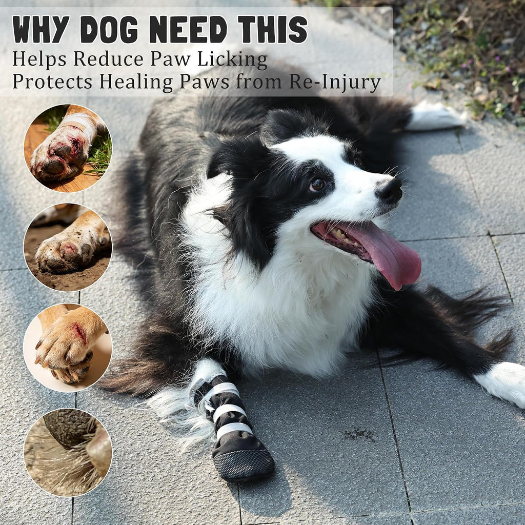 Three reinforced straps on Snugrance dog paw boot