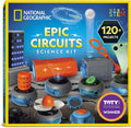Blue Marble National Geographic Circuit Maker Kit front view packaging showing the STEM logo and bright electrical project layouts.