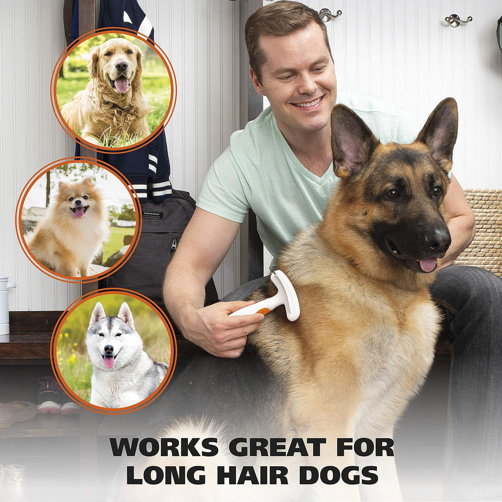Side profile of Wahl combination pet grooming rake