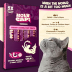 Holy Cap Calm and Chill grain free cat treats nutrition label