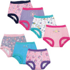 Peppa Pig girls potty training pant multipack front view showing assorted character prints