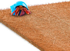 Close up view of natural coconut husk fibers used in SunGrow pet mat