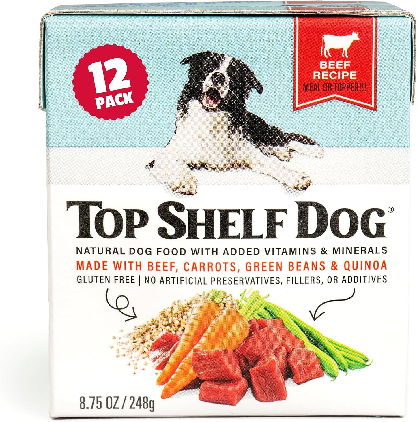 Fresh Dog Food, All Natural Complete Meal or Kibble Topper, Shelf Stable Premade Wet Recipe with Added Vitamins & Minerals for Picky Eaters Puppies Seniors (Chicken 6 x 8.75oz Cartons) - Image 14