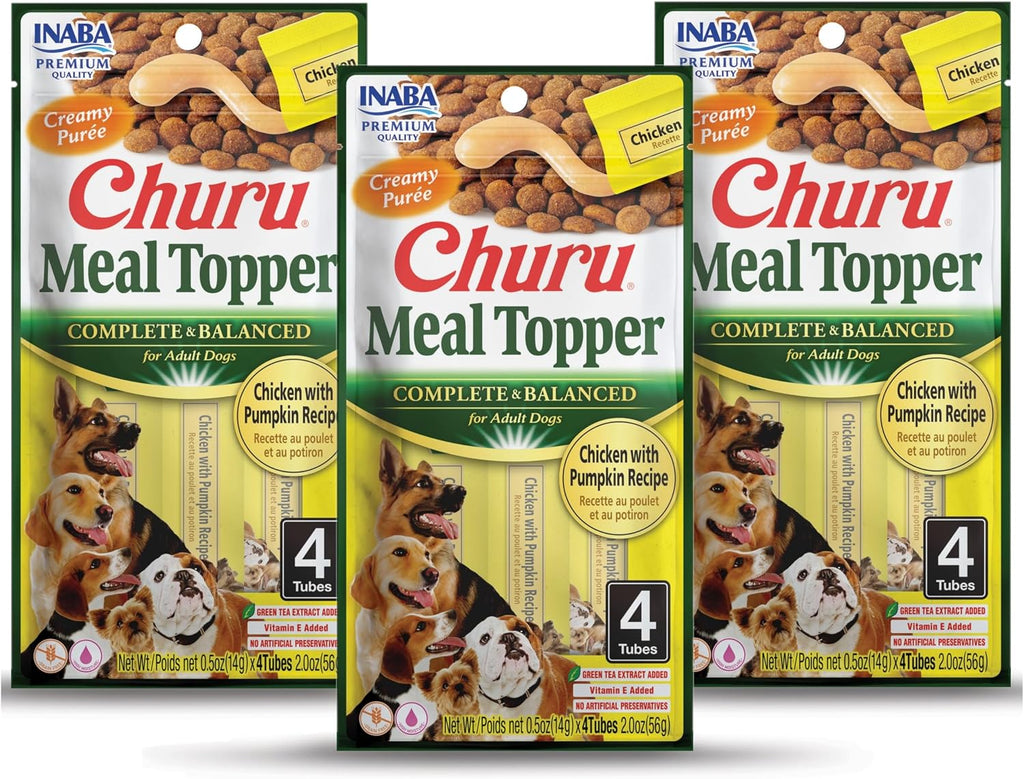 INABA Churu Meal Topper for Dogs, Complete & Balanced, Creamy, Lickable Pure Dog Food Topper, 0.5 Ounce Tube, 20 Tubes (4 per Pack), 5 Flavor Variety - Image 10