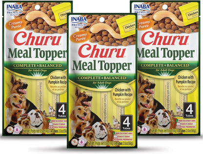 INABA Churu Meal Topper for Dogs, Complete & Balanced, Creamy, Lickable Pure Dog Food Topper, 0.5 Ounce Tube, 20 Tubes (4 per Pack), 5 Flavor Variety - Image 10