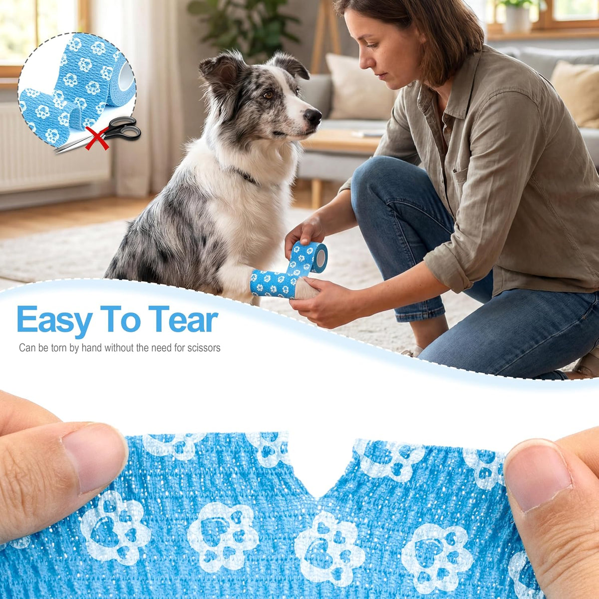 WePet vet wrap versatile usage for pets and sports