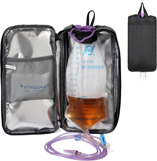 Meesyn insulated enteral feeding bag cover front view