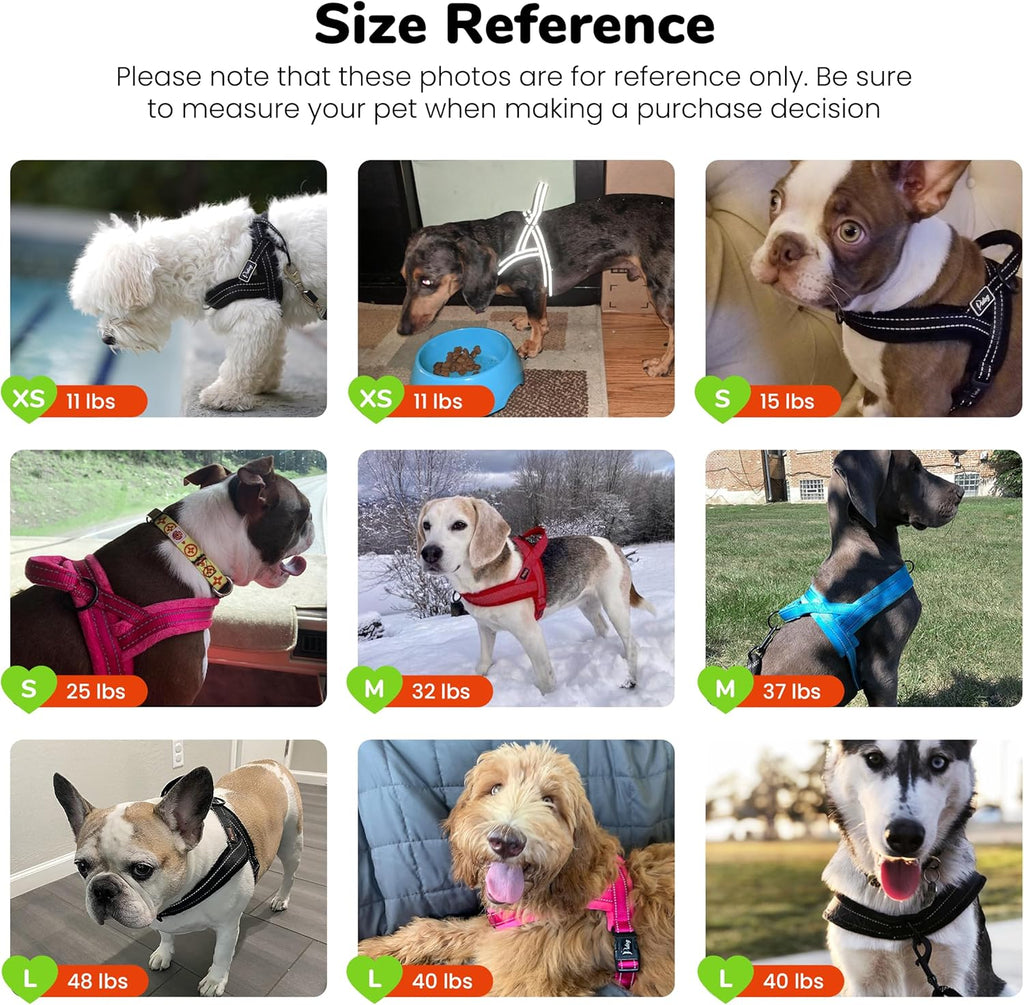 Premium imported no choke dog vest harness from USA