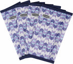 Tackmore horse fly boots front view purple waves mesh leggings set of four