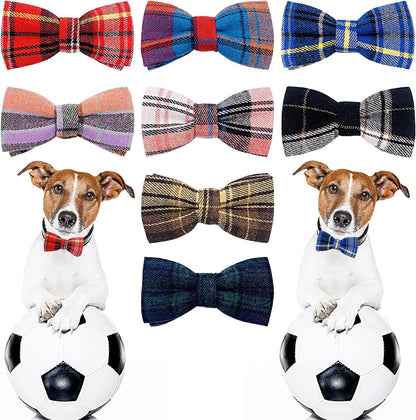 PET SHOW 12 Colors Plain Small Dogs Collar Embellishment Attachment Bow Ties Puppies Cats Collar Charms Accessories Slides Bowties for Birthday Wedding Parties Assorted Pack of 12 - Image 11
