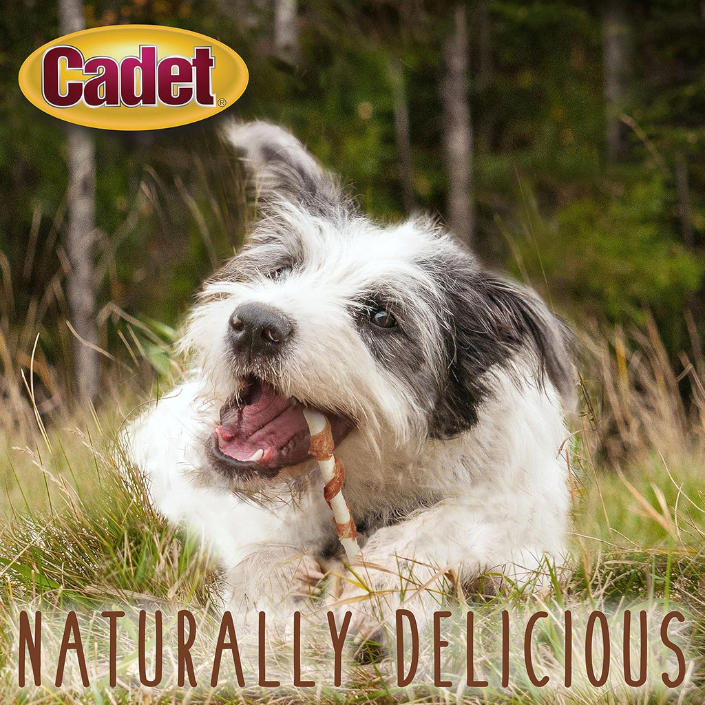 Rear view of the Cadet treat packaging showing nutritional details